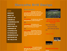 Tablet Screenshot of marcottedrilldesign.com